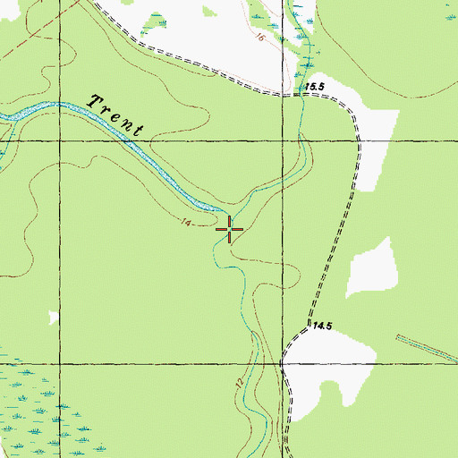 Topographic Map of Black Swamp, NC