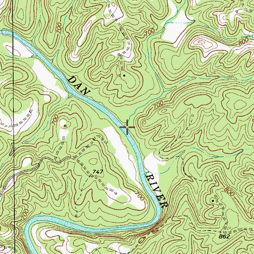 Topographic Map of Blackies Branch, NC