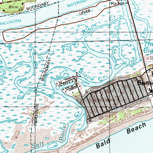 Topographic Map of Blane Creek, NC