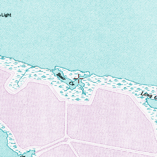 Topographic Map of Boar Creek, NC