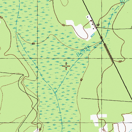 Topographic Map of Boggy Branch, NC