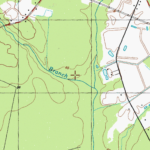 Topographic Map of Boggy Branch, NC