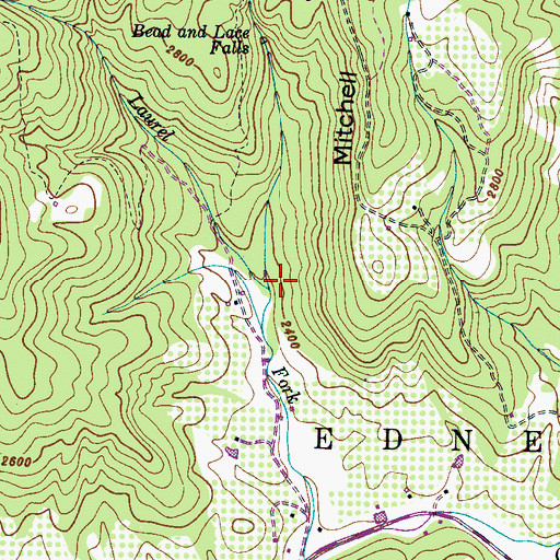Topographic Map of Bold Branch, NC