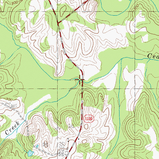 Topographic Map of Brandy Creek, NC