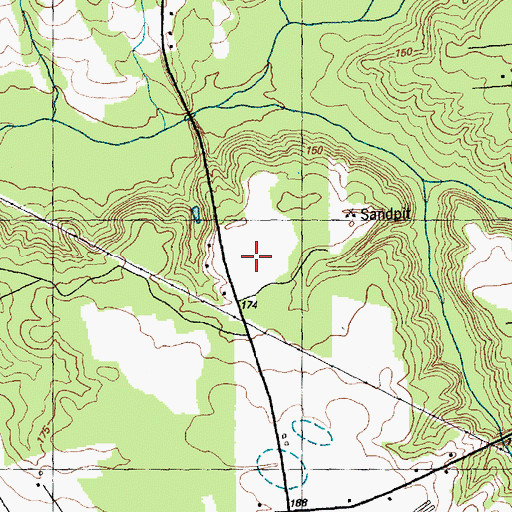 Topographic Map of Brewers Store, NC
