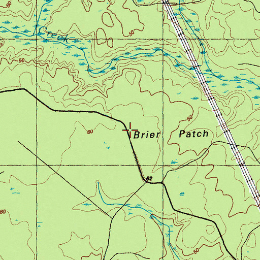 Topographic Map of Brier Patch, NC