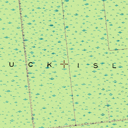 Topographic Map of Buck Island, NC