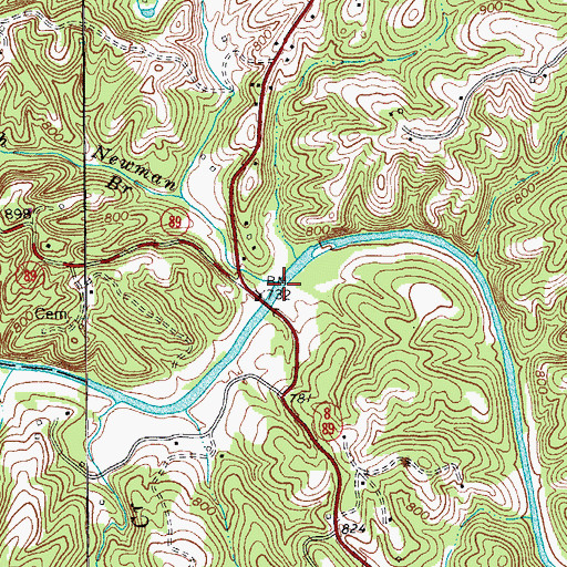 Topographic Map of Buck Island Creek, NC