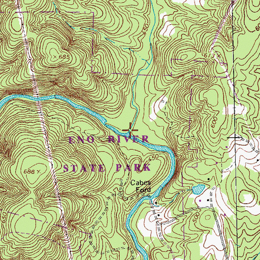 Topographic Map of Buckquarter Creek, NC