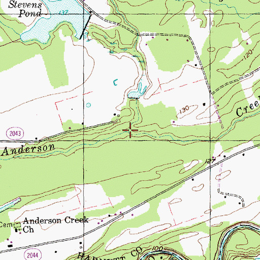 Topographic Map of Buffalo Meadows, NC