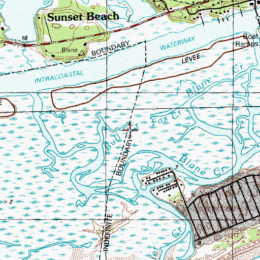 Topographic Map of Bull Creek, NC