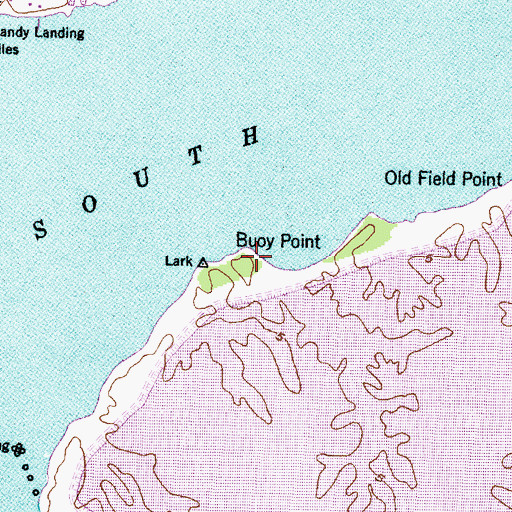 Topographic Map of Buoy Point, NC