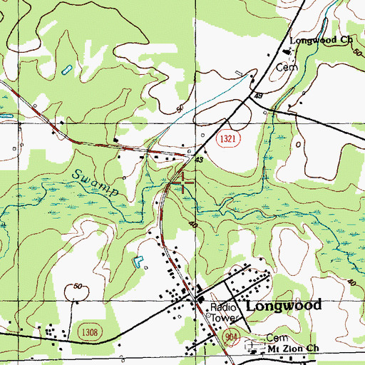 Topographic Map of Butler Pond, NC
