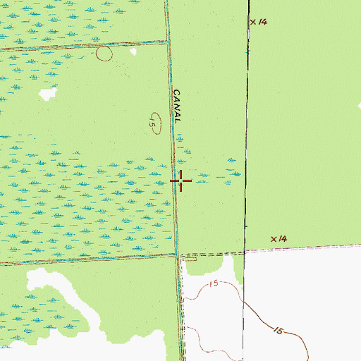 Topographic Map of C Canal, NC