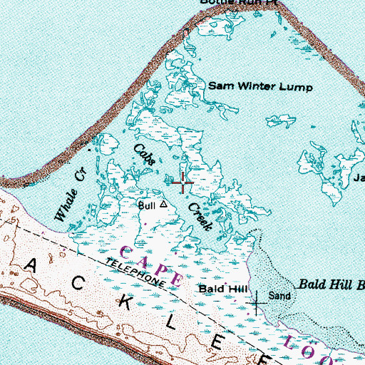 Topographic Map of Cabs Creek, NC