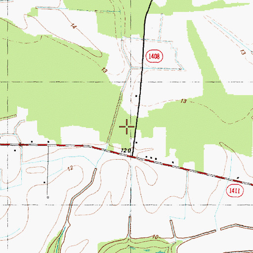 Topographic Map of Calvert School, NC