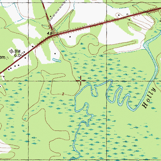 Topographic Map of Came Branch, NC