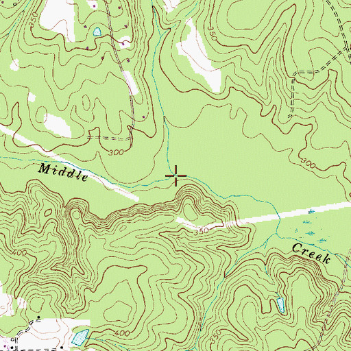 Topographic Map of Camp Branch, NC