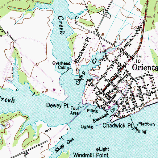 Topographic Map of Camp Creek, NC