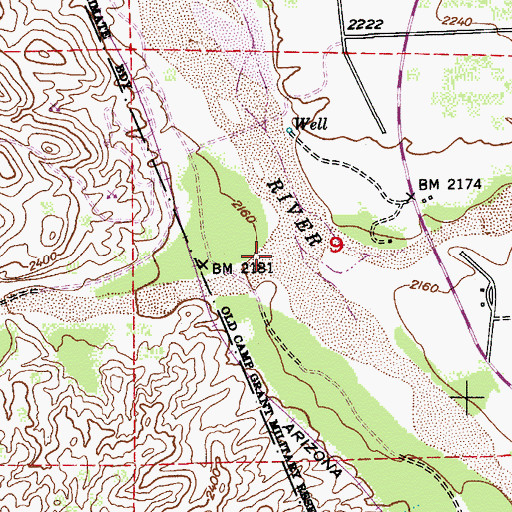 Topographic Map of Putnam Wash, AZ