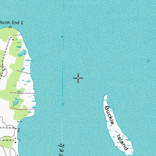 Topographic Map of Capsies Creek, NC