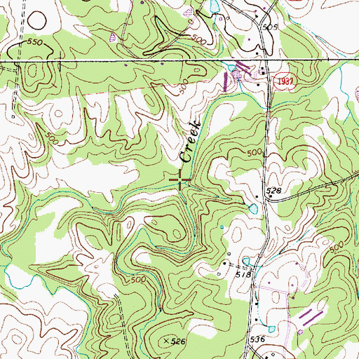 Topographic Map of Carolina Creek, NC