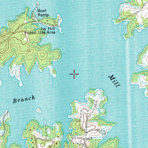 Topographic Map of Carter Branch, NC