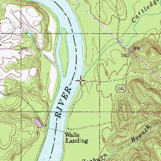 Topographic Map of Cartledge Creek, NC