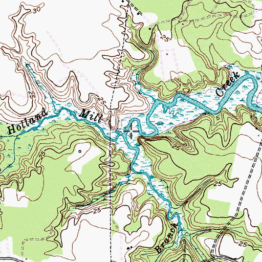 Topographic Map of Cartwhell Branch, NC