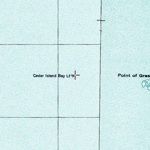 Topographic Map of Cedar Island Bay Light, NC