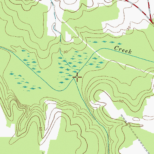 Topographic Map of Chapel Branch, NC