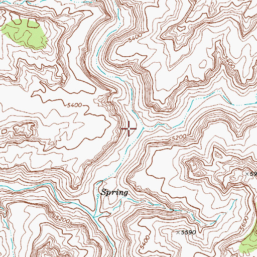 Topographic Map of Pyramid Canyon, AZ