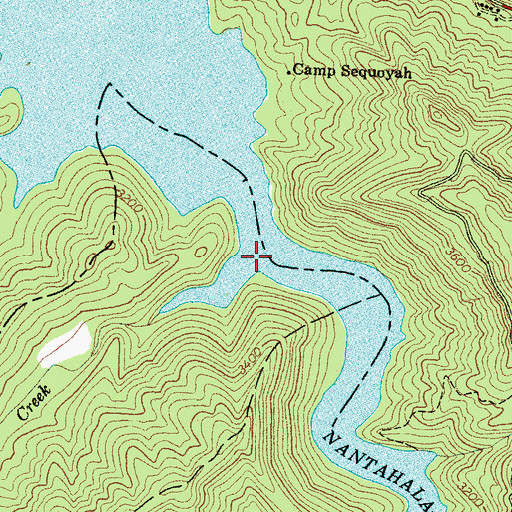 Topographic Map of Clear Creek, NC