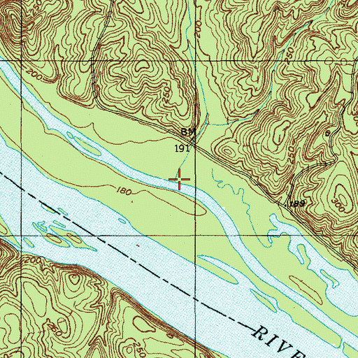 Topographic Map of Colemans Creek, NC