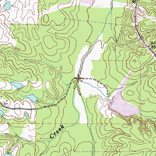 Topographic Map of Coles Branch, NC