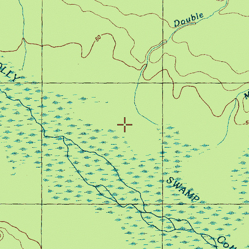 Topographic Map of Colly Swamp, NC