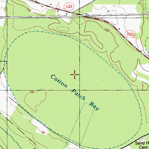 Topographic Map of Cotton Patch Bay, NC