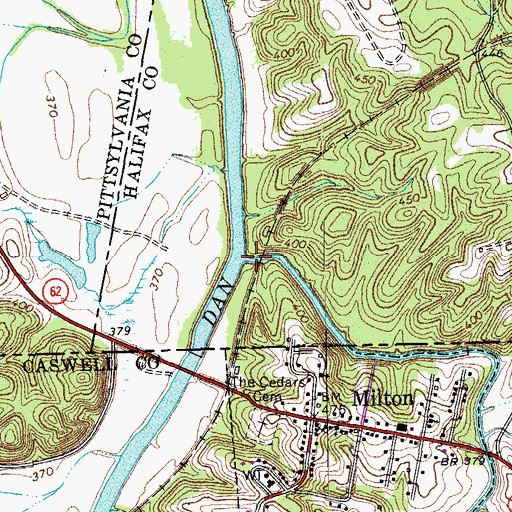 Topographic Map of Country Line Creek, NC
