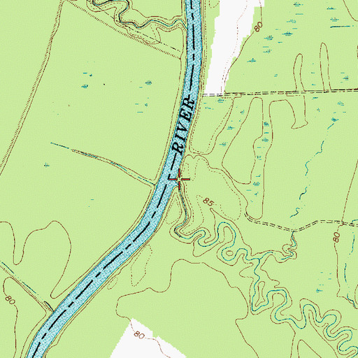 Topographic Map of Crooked Creek, SC