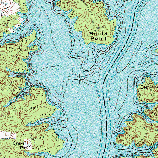 Topographic Map of Crowders Creek, SC