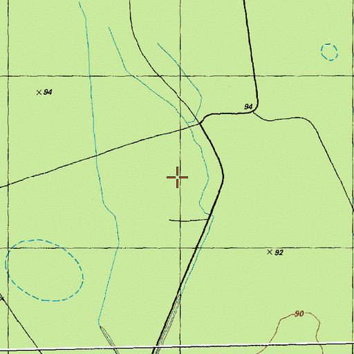 Topographic Map of Cypress Bay, NC