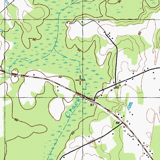 Topographic Map of Cypress Creek, NC
