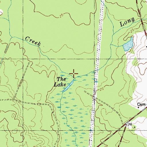 Topographic Map of Cypress Creek, NC