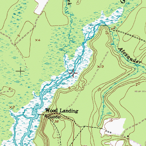 Topographic Map of Cypress Creek, NC