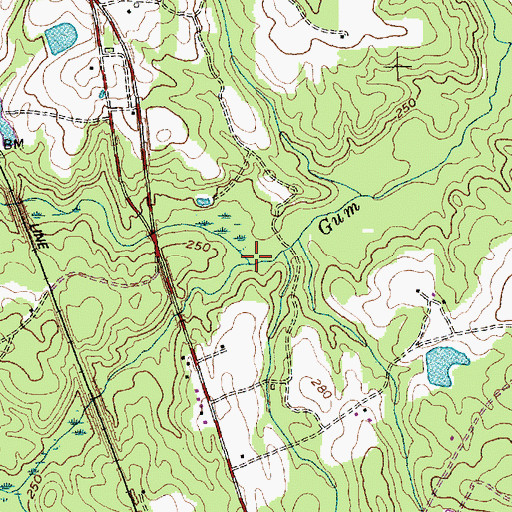 Topographic Map of Cypress Creek, NC