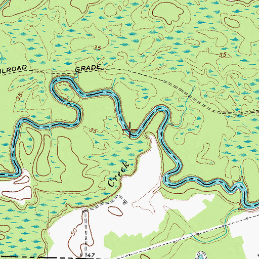 Topographic Map of Cypress Creek, NC