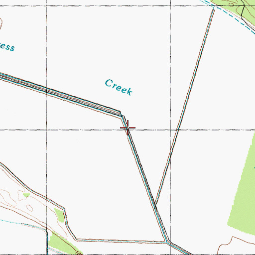 Topographic Map of Cypress Creek Bay, NC