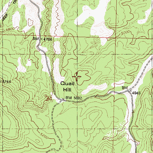 Topographic Map of Quail Hill, AZ