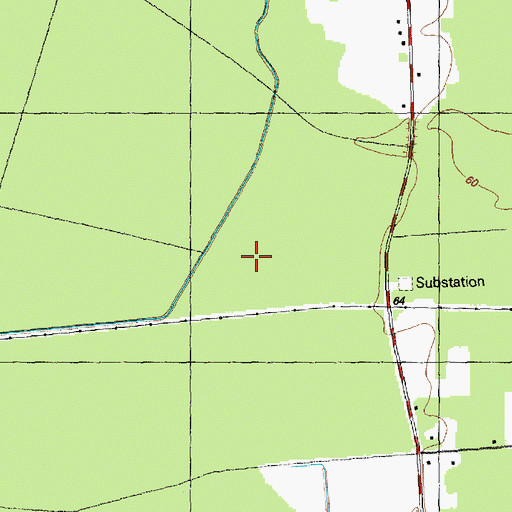Topographic Map of Cypress Pond, NC