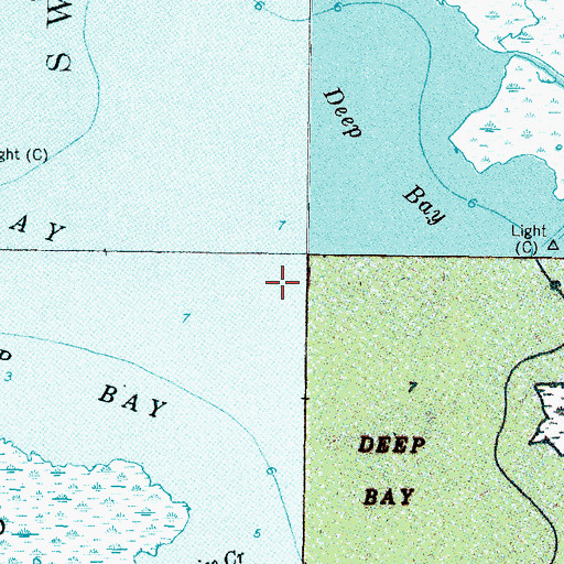 Topographic Map of Deep Bay, NC